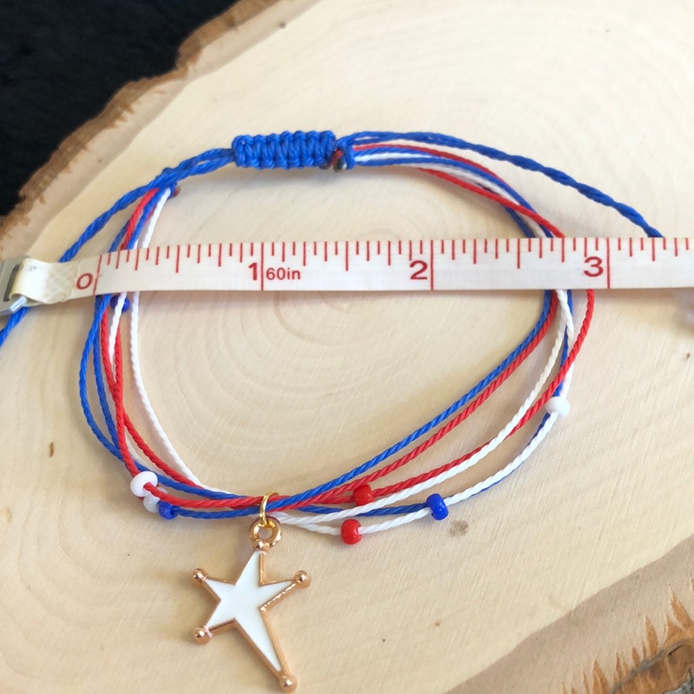 Patriotic Multicolor/Layers Handmade Bracelet - Picture 15 of 15
